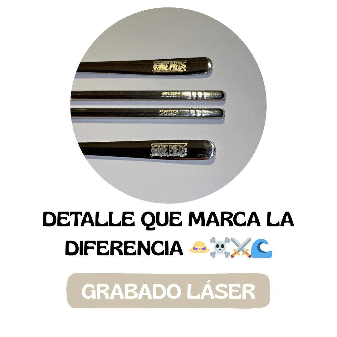 Set de cubiertos anime Acero inoxidable