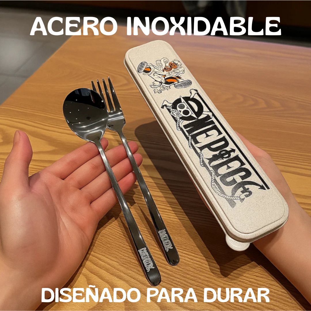 Set de cubiertos anime Acero inoxidable