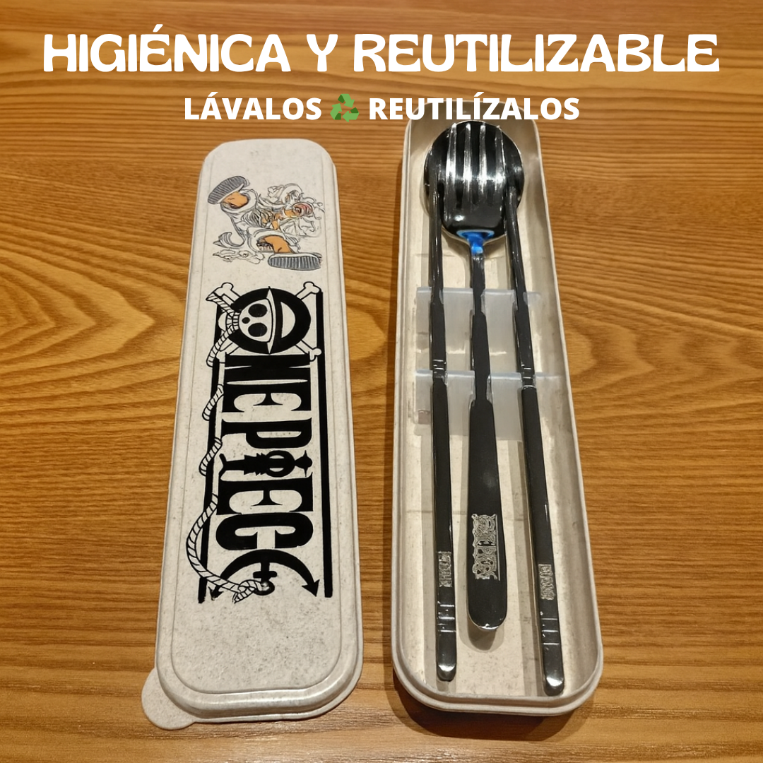 Set de cubiertos anime Acero inoxidable