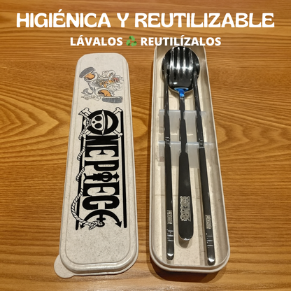 Set de cubiertos anime Acero inoxidable